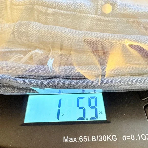 Talbots Jeans Women Sz 4 Petite Wide Leg Trouser Light Wash Frayed Hem Denim - Picture 12 of 12